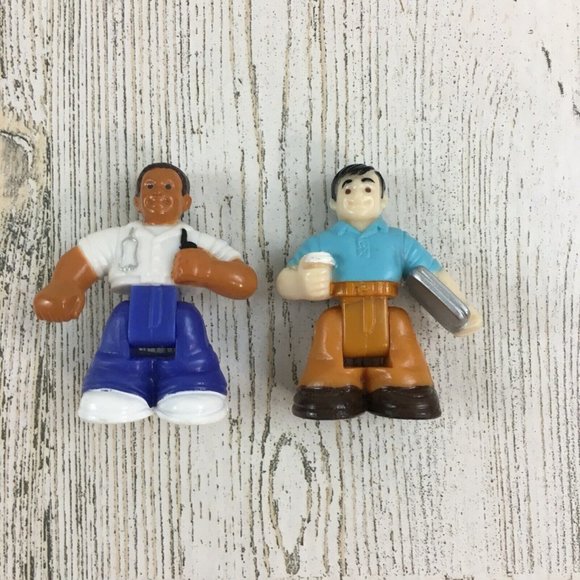 Fisher Price Geotrax Lot of 2 Figures Replacement People Doctor Men - Picture 1 of 8